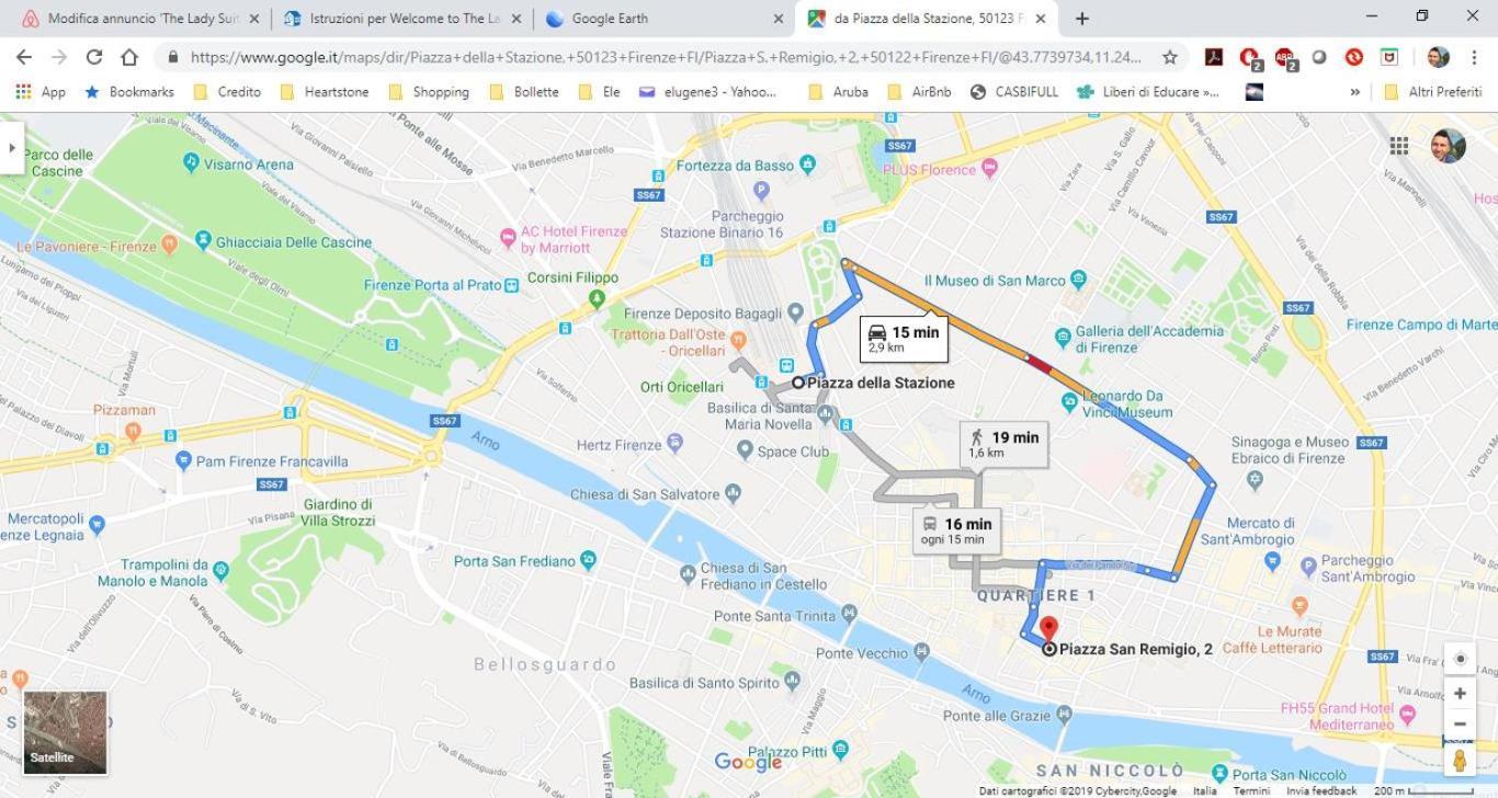 5 Min Dagli Uffizi Suite Wifi Confort Флоренція Екстер'єр фото